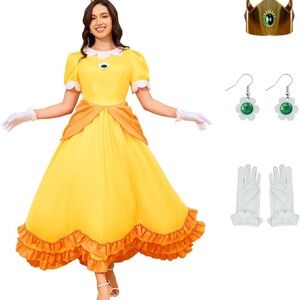 Elegant Yellow Princess Costume